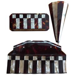 Josef Hoffmann (Attr.) Wiener Werkstatte Bakelite Automobile Smoking Set 2
