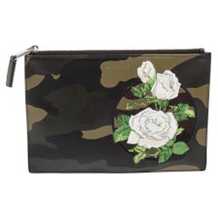 Dior Homme By Kris Van Camouflage Leather Zip Pouch