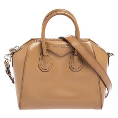 Used Givenchy Caramel Leather Mini Antigona Satchel