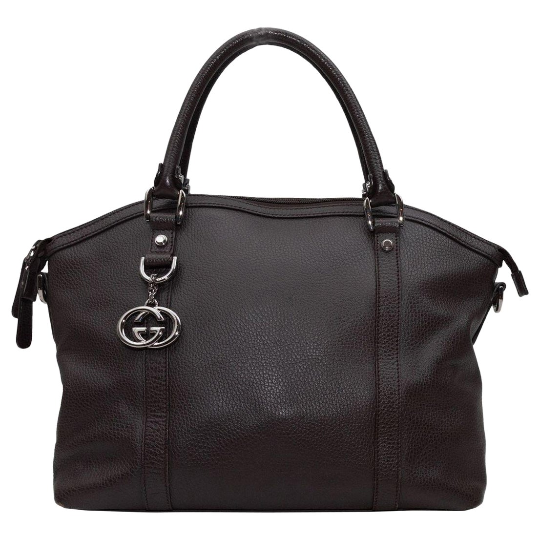 Gucci Dark Brown Top Handle Tote Bag