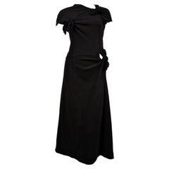 2003 COMME DES GARCONS black knotted T-shirt dress 