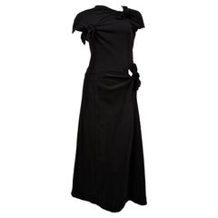 2003 COMME DES GARCONS black knotted T-shirt dress