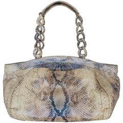 Nancy Gonzalez Earthtone Metallic Python Shoulder Bag 6