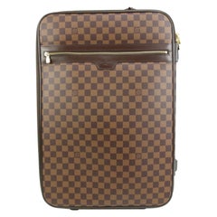 Valise à bagages à roulettes Louis Vuitton Damier ébène Pegase 55 48lz64