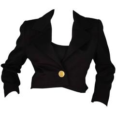Givenchy Vintage Black Cropped Jacket sz S