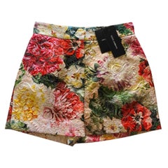 Dolce & Gabbana Rose floral printed
cotton brocade shorts