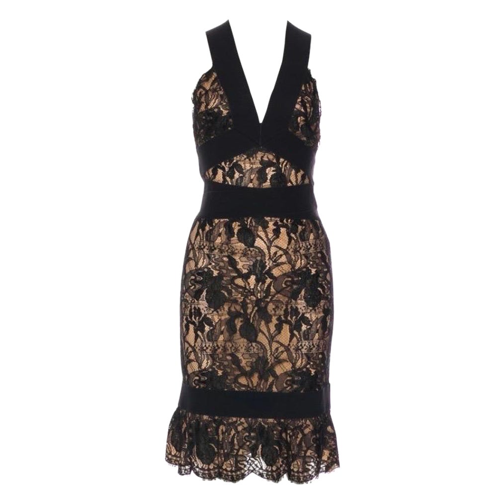 2011 Vintage Emilio Pucci Robe en dentelle noire NWT
