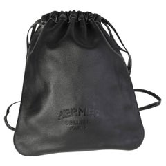 Hermès Black Cheri Calfskin Bridado Backpack PHW