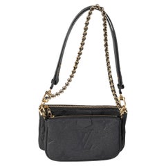 Louis Vuitton Black Monogram Empreinte Leather Multi-Pochette