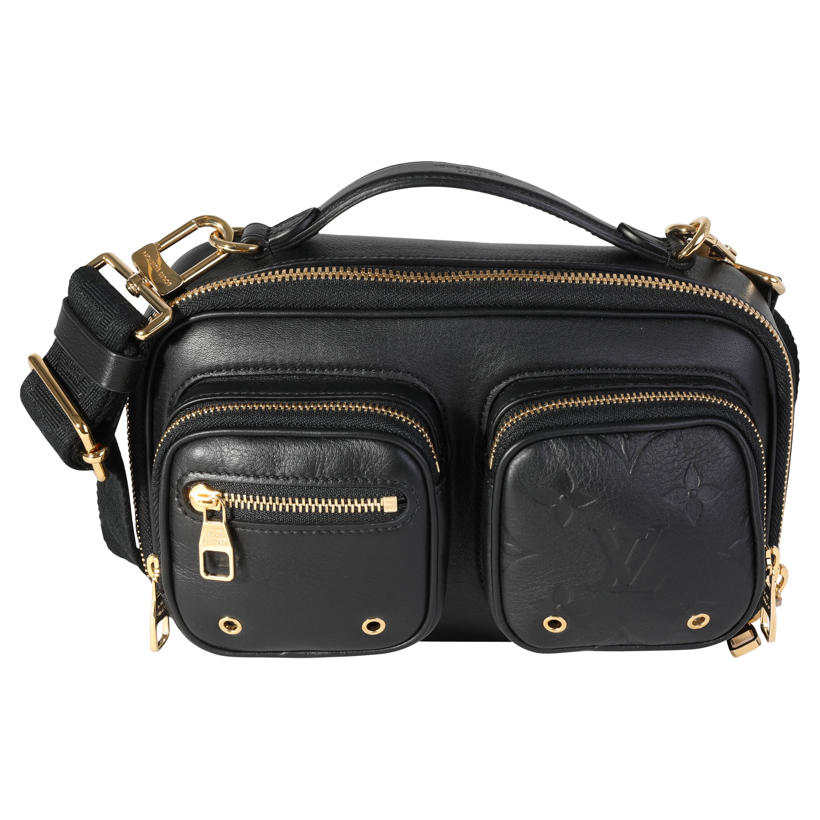 Félicie strap & go leather crossbody bag Louis Vuitton Black in
