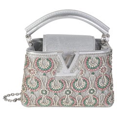 Silber Metallic Broderies Capucines Mini von Louis Vuitton