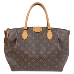 Louis Vuitton Turenne MM Handtasche aus braunem Segeltuch mit Monogramm