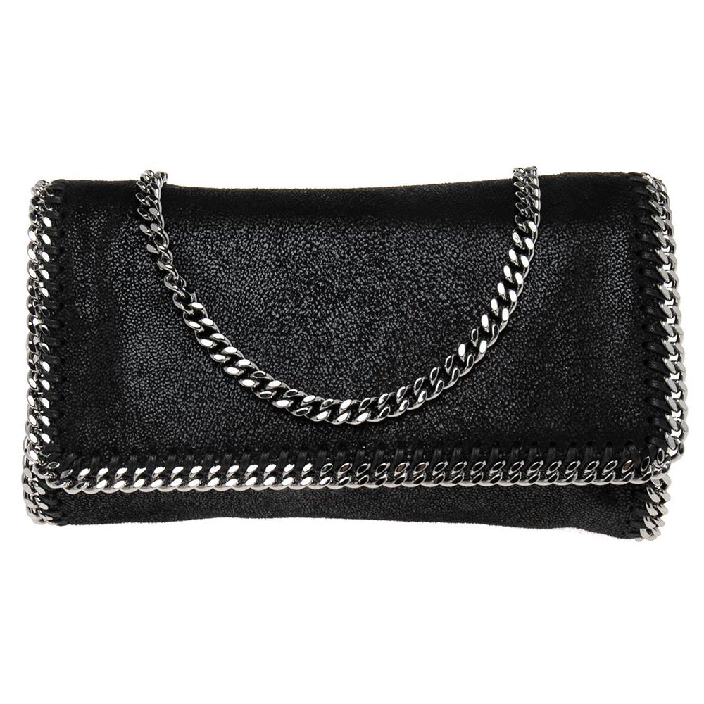 Stella McCartney Falabella Fold Over Crossbody Bag Embellished Shaggy