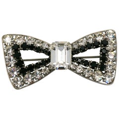 Yves Saint Laurent YSL Used Jewelled Bow Brooch