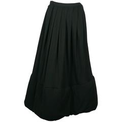 Jean Paul Gaultier Classique Vintage 1990s Rare Black Padded Skirt 12