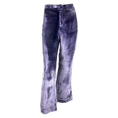 NWT F/W 1999 Gucci by Tom Ford Runway Lavender Velvet Flare Pants