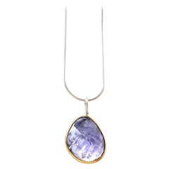 Leda Jewel Co Rose Cut Tanzanite Pendant