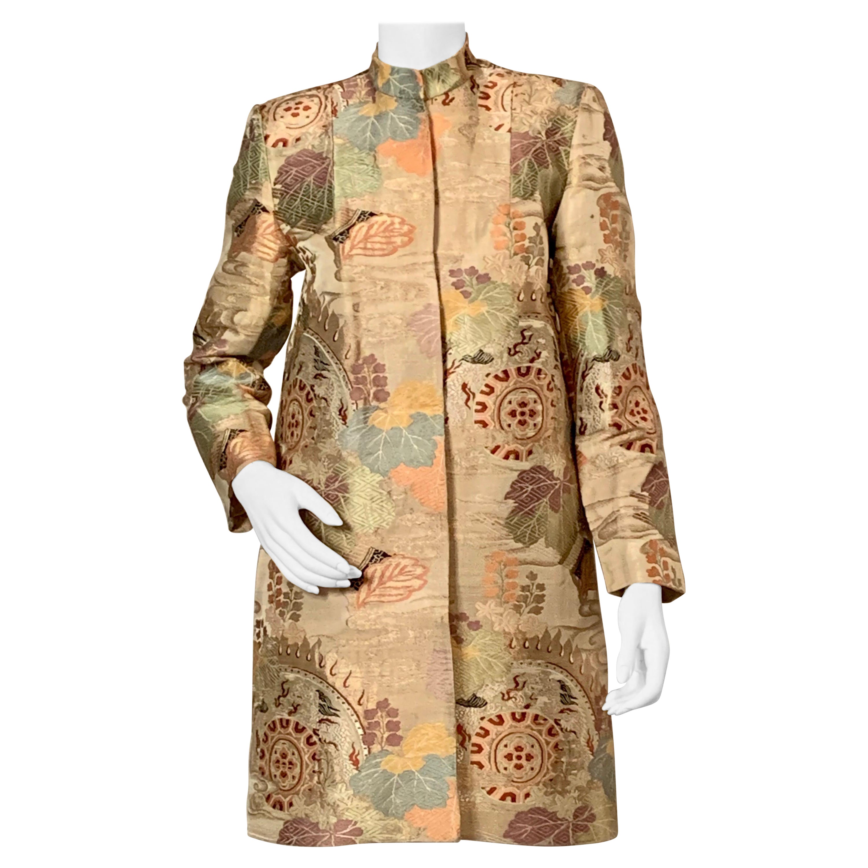 A Vintage 1960s Gold Saint Duster Coat by Carnegie For Sale at 1stDibs