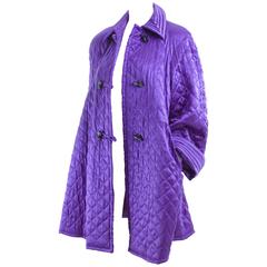 Valentino Quilted Silk Coat 7