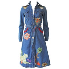 Peter Golding 'Ace Jungle Jean' Denim-Kleid:: c. 1974