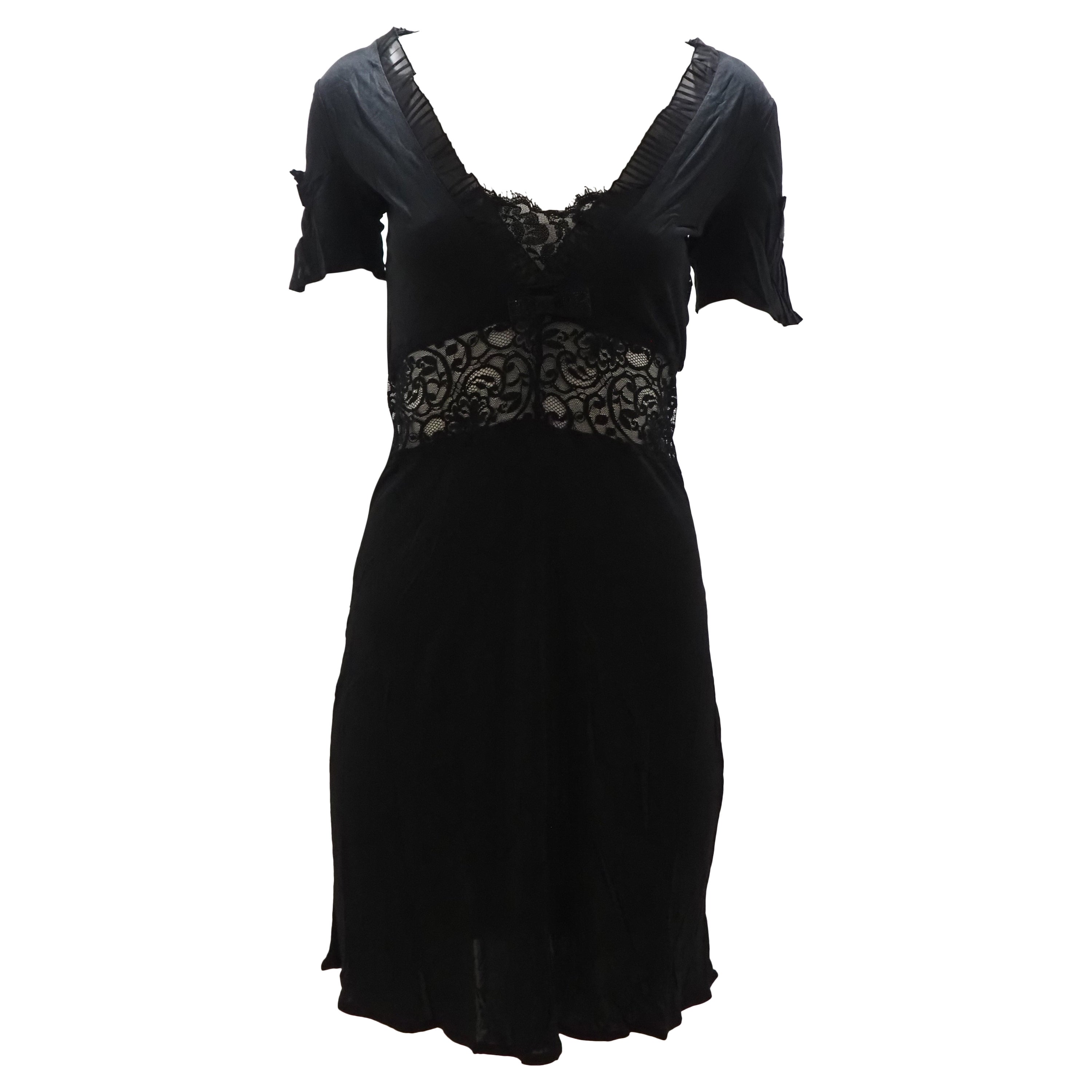 John Richmond Vintage Black Lace Sleeveless Evening Party Dress, 2000s ...