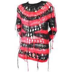 Junya Watanabe Man AD 2005 Hand Knitted Punk Sweater 5