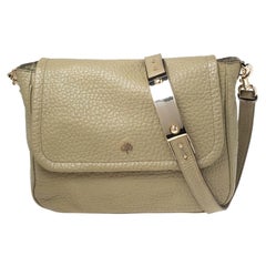 Mulberry Olive Green Leather Flap Crossbody Bag