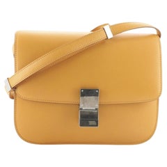Celine Classic Box-Tasche aus hellem Leder Medium