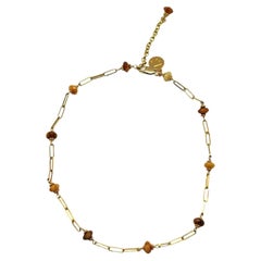Rock the Chain Yellow Jade Necklace 