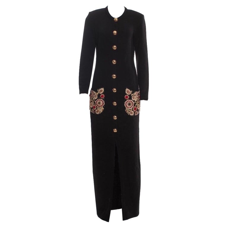 1990s Gold & Sequin Oscar De La Renta Knit Cardigan main image 1
