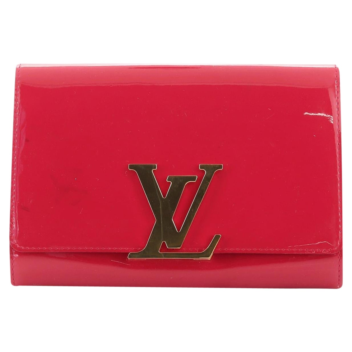 Louis Vuitton Chain Louise Clutch Leather GM at 1stDibs  louis vuitton  louise, louis vuitton oversized clutch, louis vuitton louise clutch