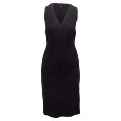 Dolce & Gabbana Black Virgin Wool Sleeveless Dress