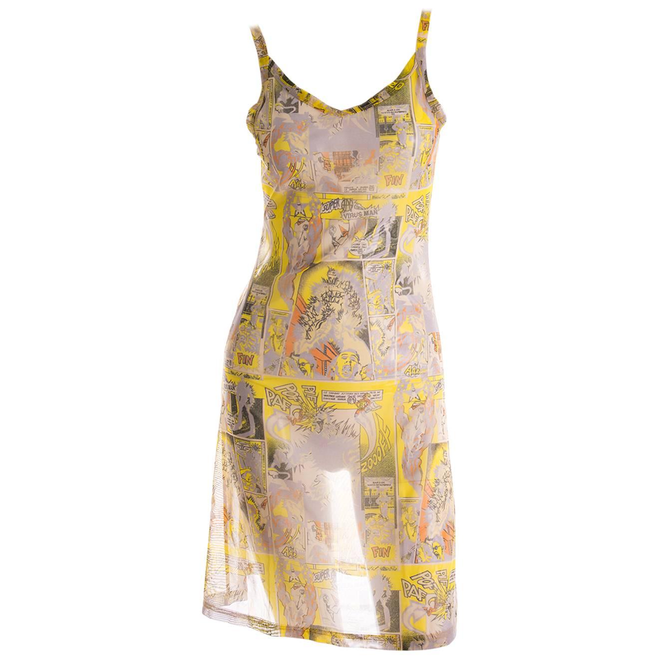 Jean Paul Gaultier 1995 “Virus Man” Comic Book Dress For Sale