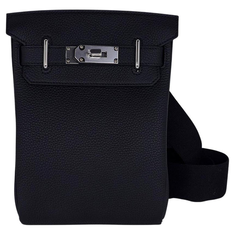 Hermes Hac a Dos PM Backpack Men's Bag Black Togo Palladium Hardware For  Sale at 1stDibs