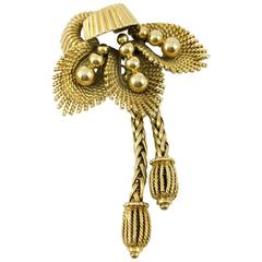 Vintage Gold Brooch - 1940s