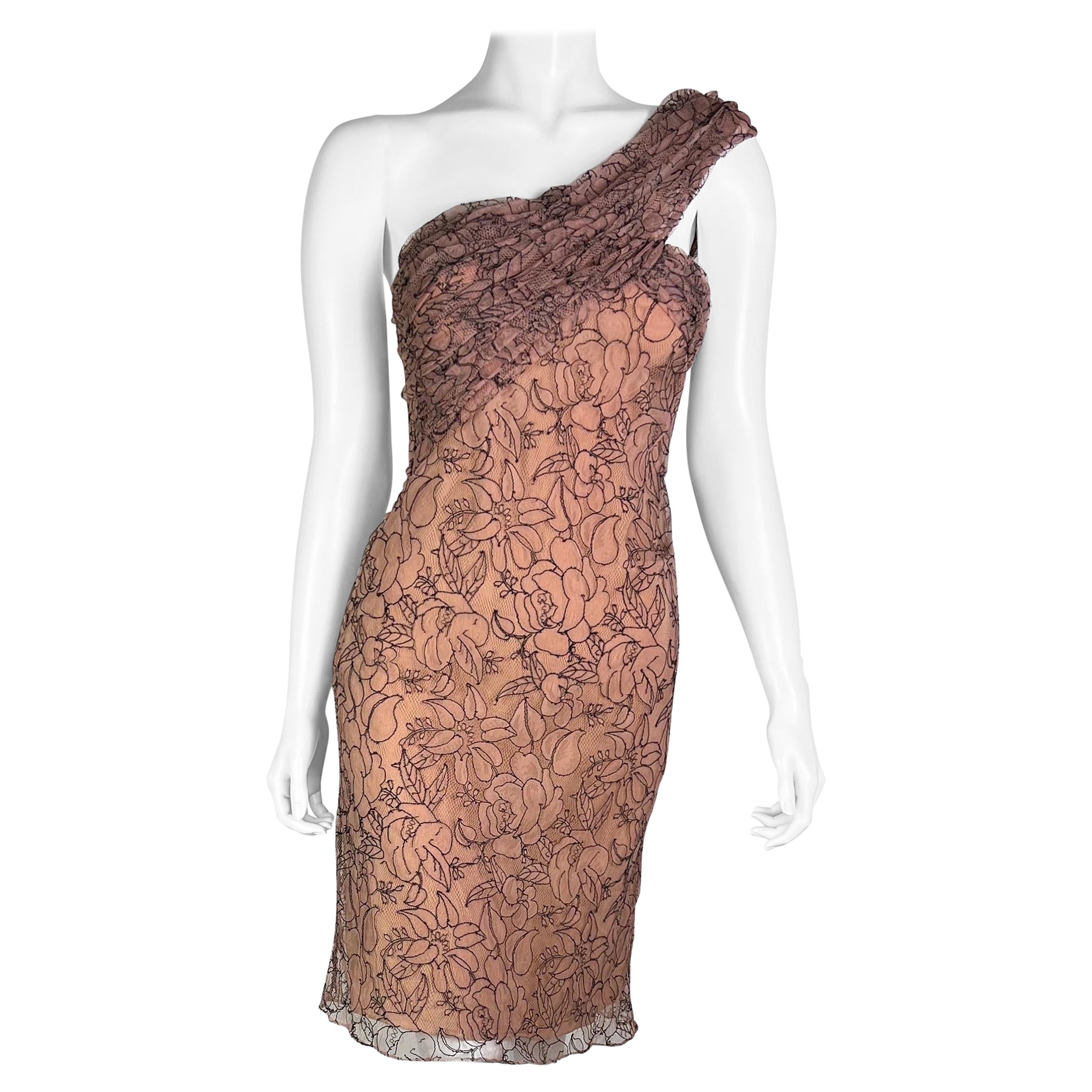 Spring 2006 Dior by John Galliano Lace Dress For Sale