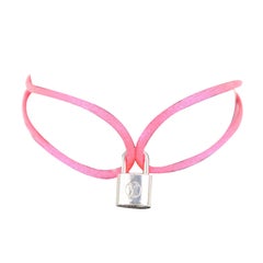 Louis Vuitton X UNICEF Sterling Silver Lockit Bracelet Freesia Padlock Lock