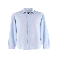 Blue & white checkered cotton shirt
