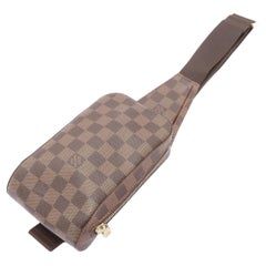 Louis Vuitton Damier Ebene Canvas Leather Geronimos Waist Bag