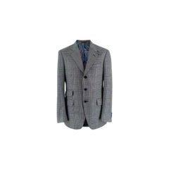 Black & White Prince of Wales Checked Blazer