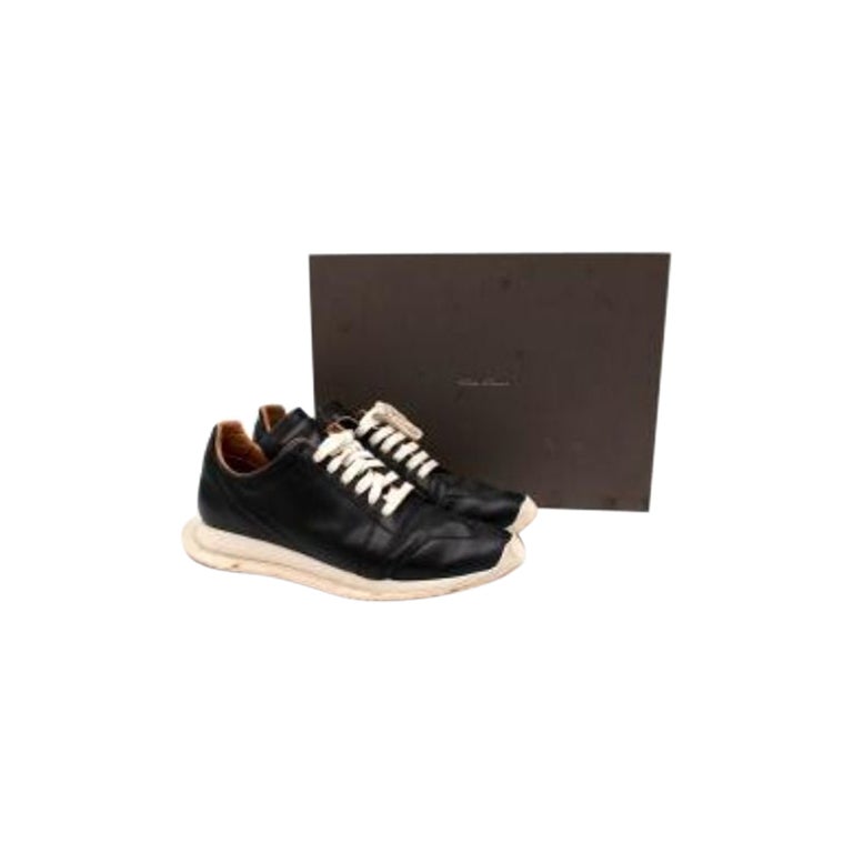 Black Square Toe Sneakers For Sale