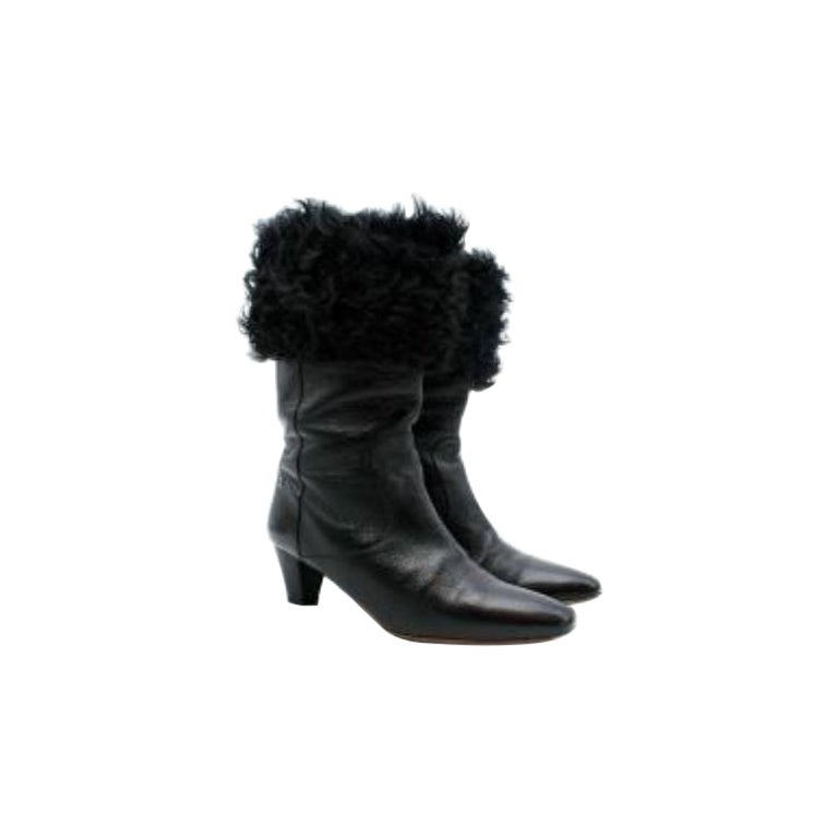 SHORT BOOTS SLATE GREY SUEDE LAMBSKIN