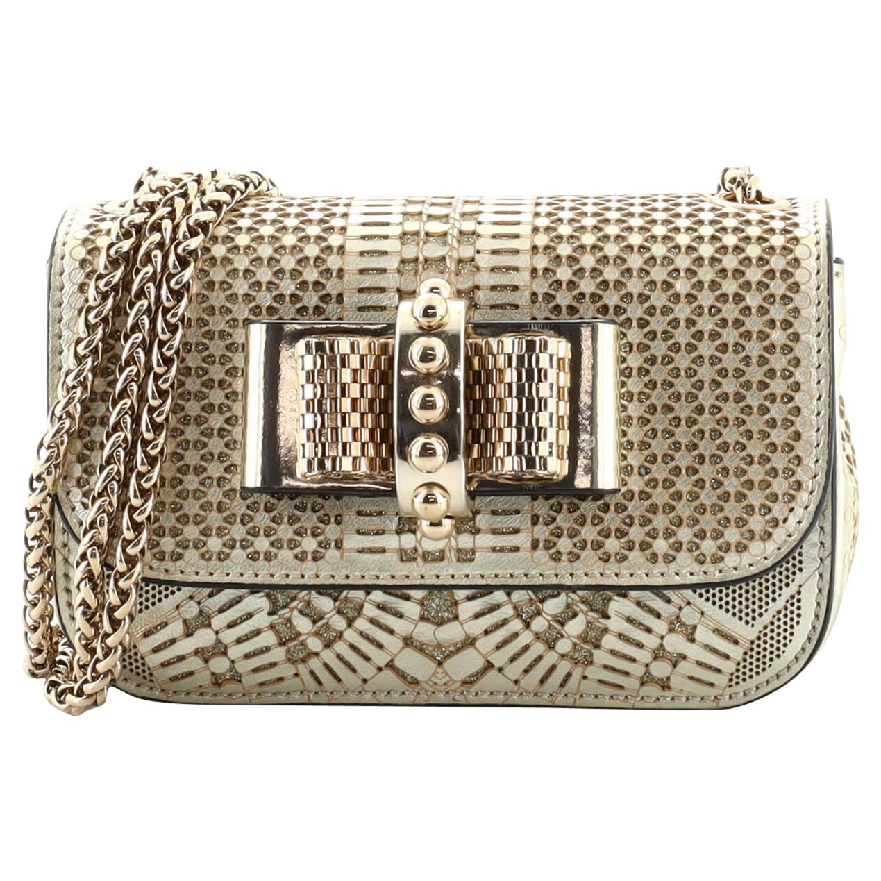 Christian Louboutin Sweet Charity Crossbody Bag Spiked Leather Mini at ...
