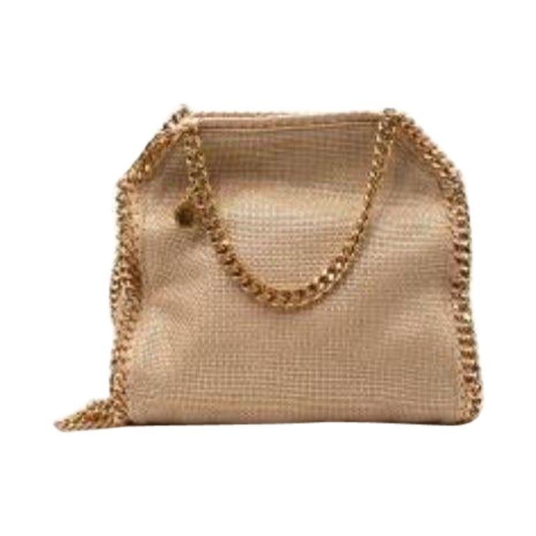 Golden Beige Mini Falabella Bag For Sale