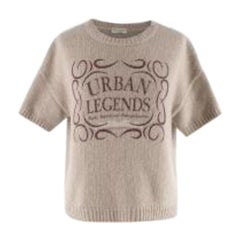 Beige Cashmere Urban Legends Knitted Top