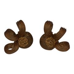 Boucles d'oreilles tourbillon en talosel français
