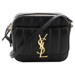 Saint Laurent Vicky Camera Bag Vertical Quilted Leather Toy