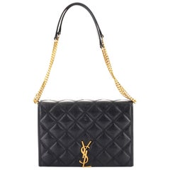 Saint Laurent Becky Shoulder Bag Quilted Leather Small