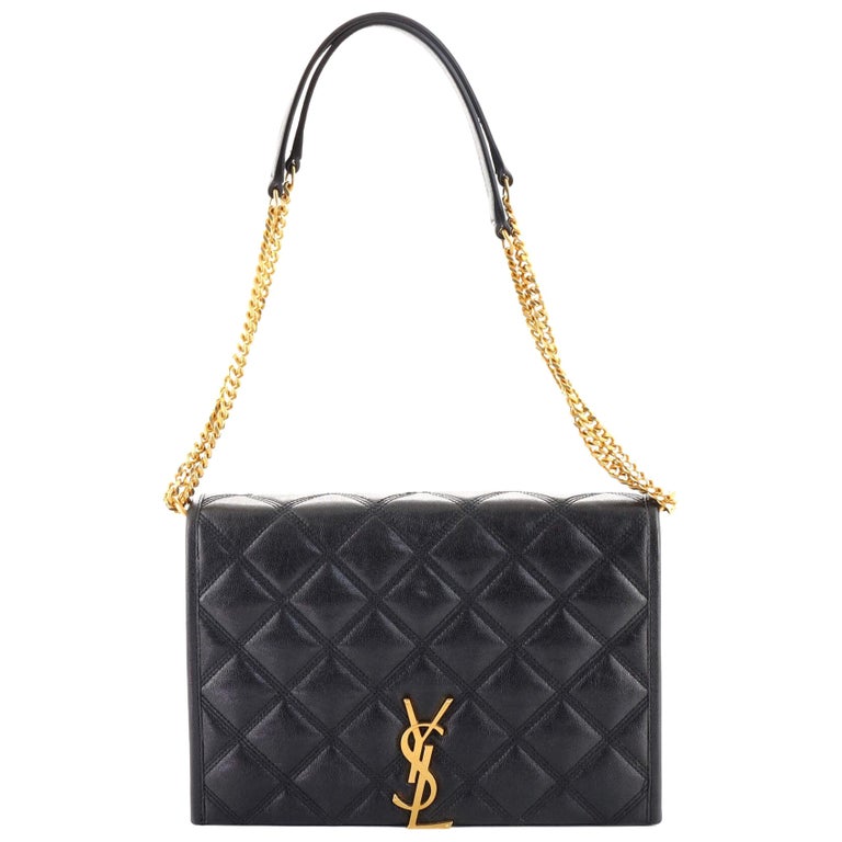 Saint Laurent Becky Shoulder Bag Quilted Leather Small at 1stDibs