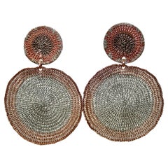 Milena Zu Copper and Silver Earrings 